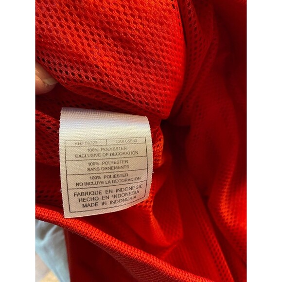 Nike Men's Sz M Red Ohio State Pullover Wind Breaker Reflective 1/4 Zip - Picture 11 of 15